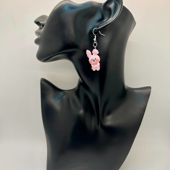 Bunny Earrings - Rabbit Earrings - Easter Earrings - Girl Earrings - DDLG - Picture 7 of 10